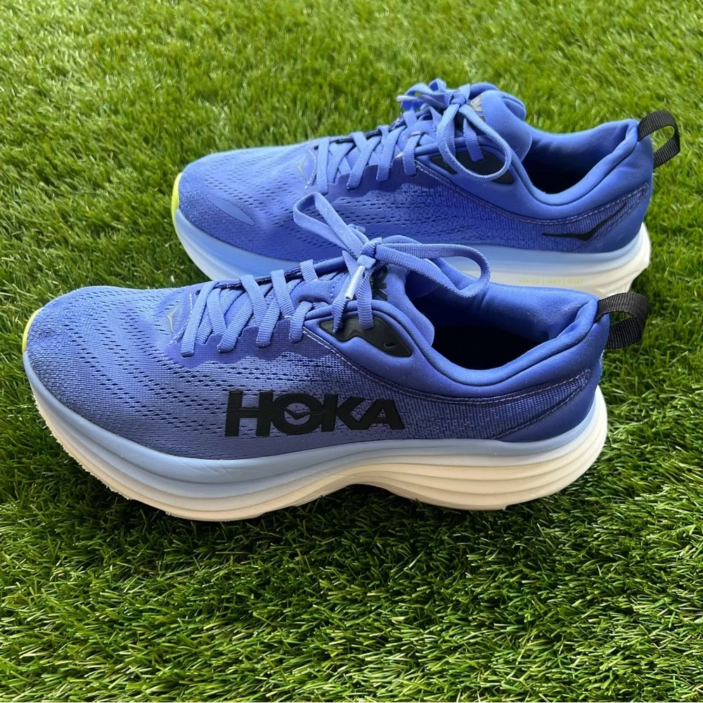 Hoka, Hoka One One, Bondi 8, Vibrant Blue, Tennis Shoes | Women’s 10 - Picture 4 of 11
